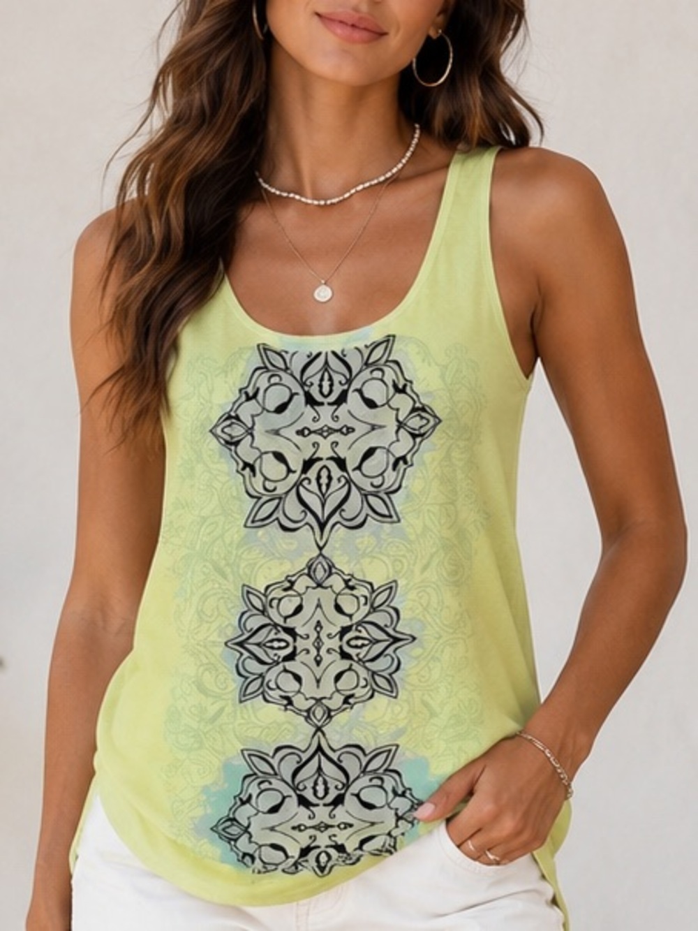 Te Verde Racer Back Activewear Women's Tank Top (185)